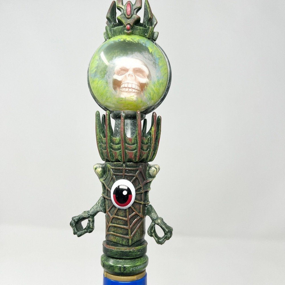 MagiQuest Blue Wand Skull Topper Red Eye Great Wolf Lodge Interactive Magic Toy